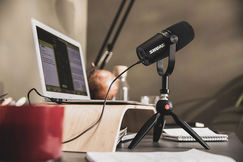 Micro podcast Shure MV7