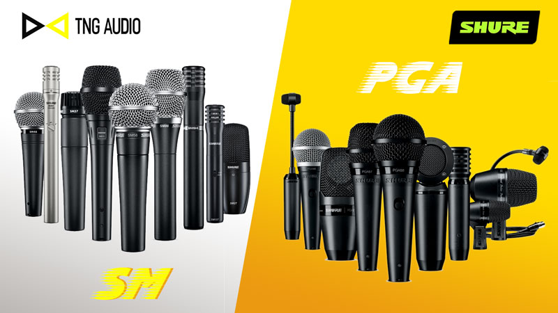 Shure SM PGA microphones