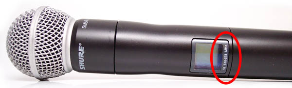 microphone shure UR2/SM58