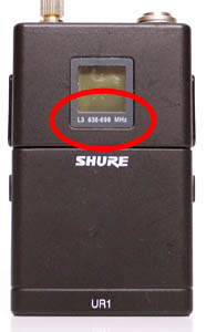 bodypack shure ur2
