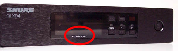 Receiver Shure QLXD4