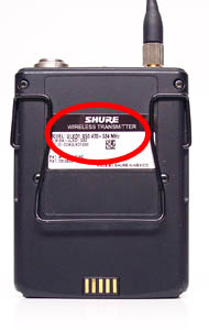 bodypack shure ulxd1