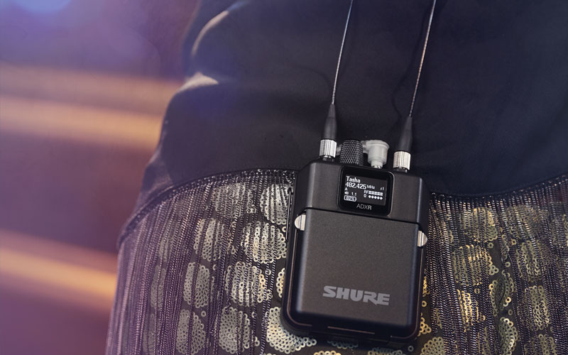 bộ thu sóng bodypack shure adxr cho in ear monitor Axient Digital PSM