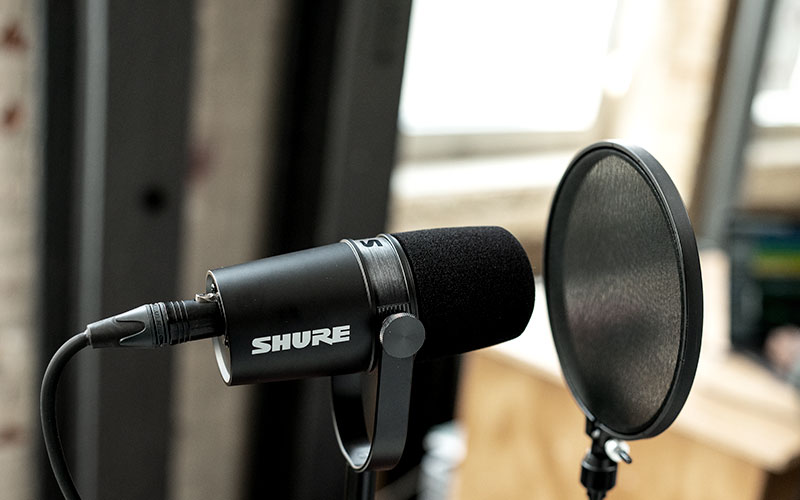 micro podcast Shure MV7X
