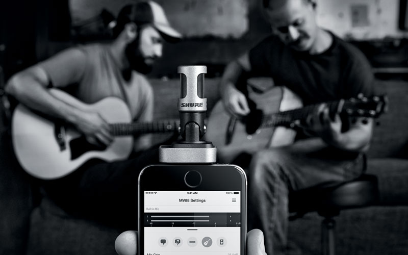 Micro cho điện thoại iOS Shure MV88