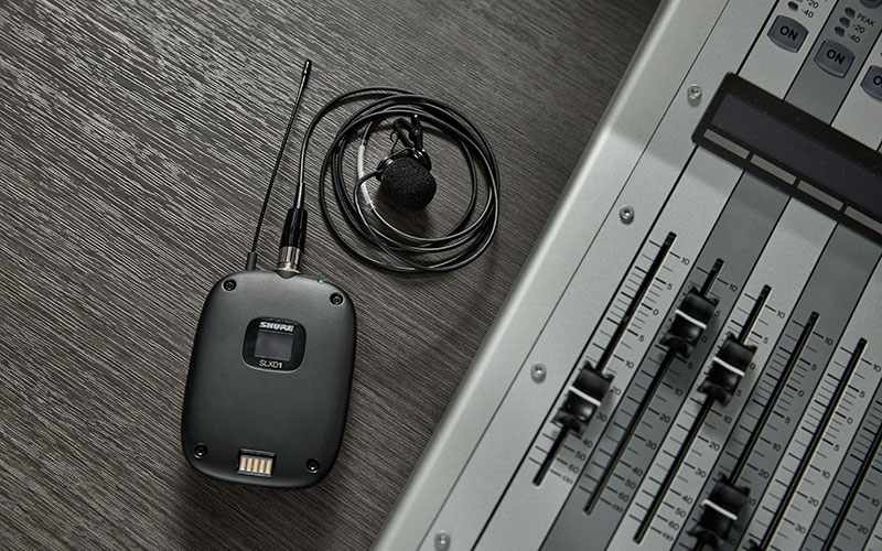 micro lavalier Shure WL183m và bodypack Shure SLXD1