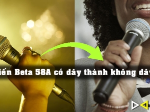 Can a Beta 58A be made wireless microphone?
