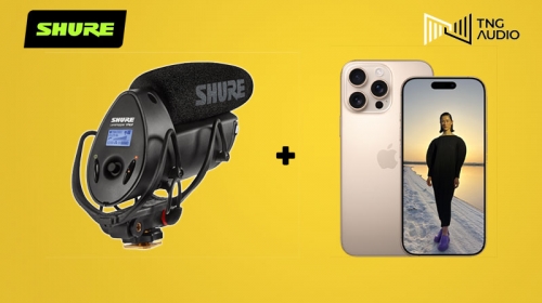 Cách kết nối micro quay phim Shure VP83F với iPhone