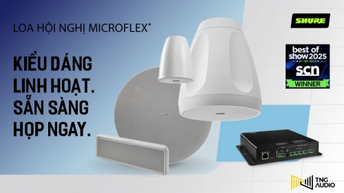 Loa hội nghị Shure Microflex được giải thưởng Best of Show tại triển lãm Integrated Systems Europe (ISE) 2025