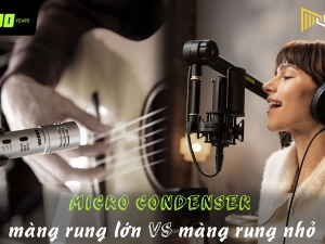 Micro condenser màng rung nhỏ và màng rung lớn hay được dùng làm gì?