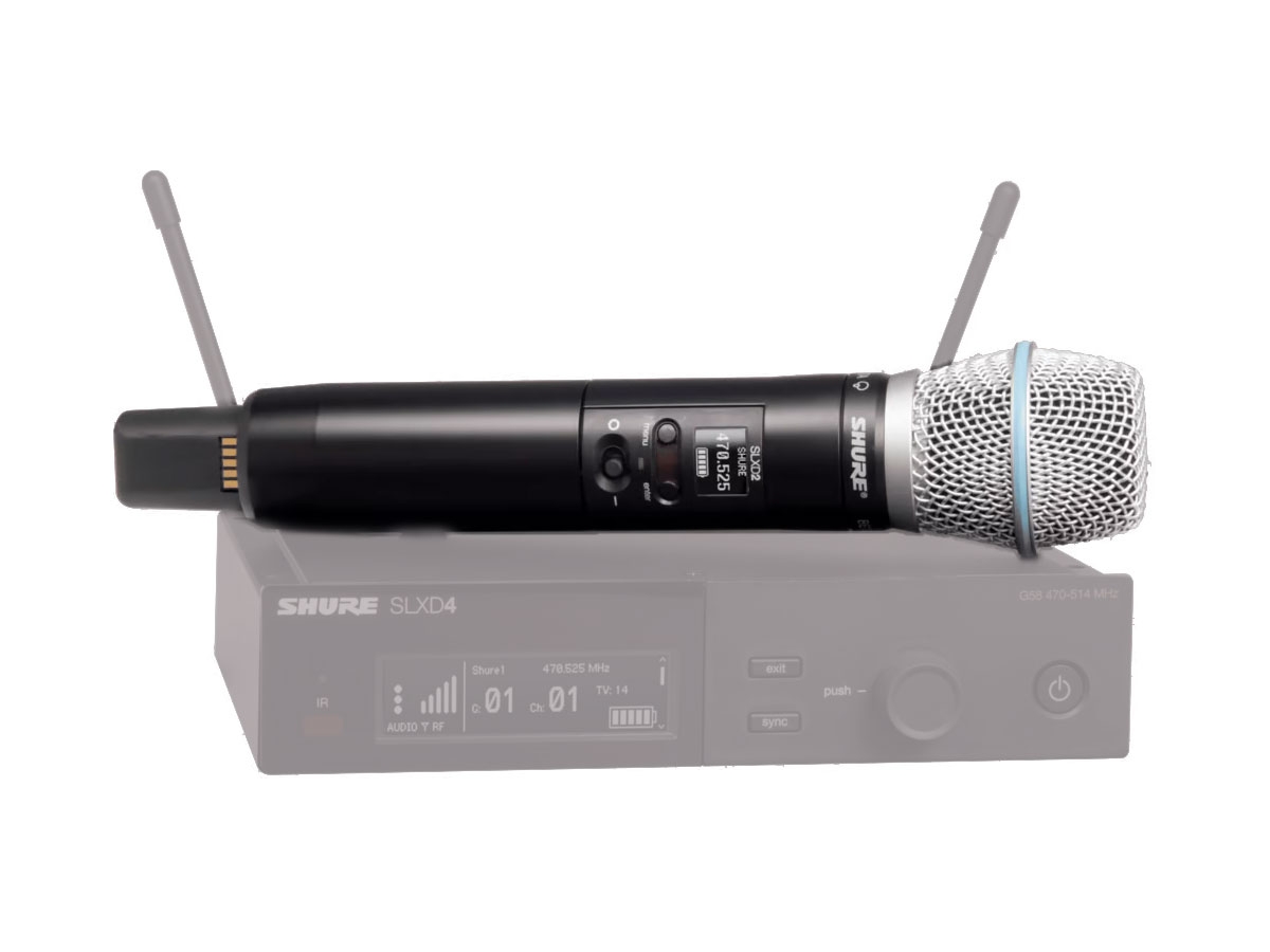 SHURE SLXD2/B87A - Micro cầm tay không dây SLXD2/Beta 87A | TNG Audio